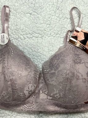 Danskin Lace Wirefree Bra — Dusty Mauve